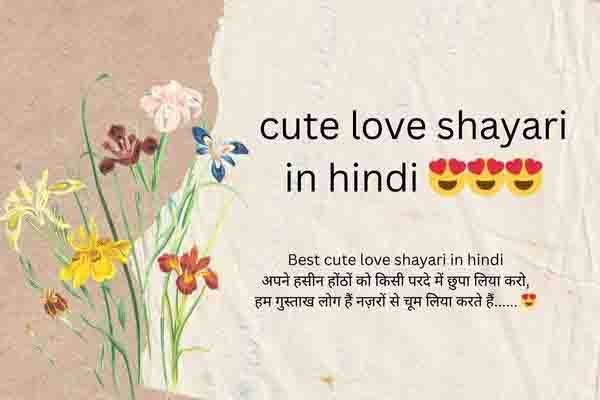 cute love shayari in hindi
