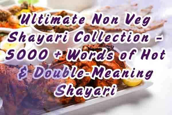 Ultimate Non Veg Shayari Collection – 5000 + Words of Hot & Double‑Meaning Shayari